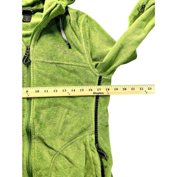 Marmont Green running fleece hoodie size Medium - Picture 10 of 10